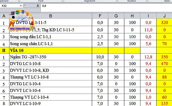 Cách xóa bỏ ô chứa 0 excel