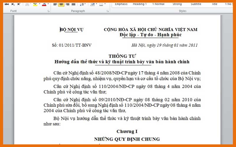 day soan thao van ban chuan
