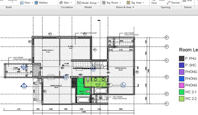 thiet ke mat bang trong revit